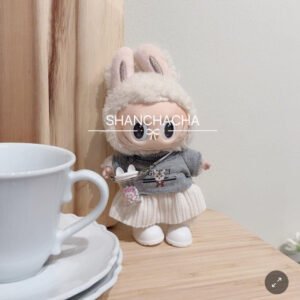 Doll Clothes – Aristocratic Girl Look with Cute Pleated Skirt for 17cm Plush Figures